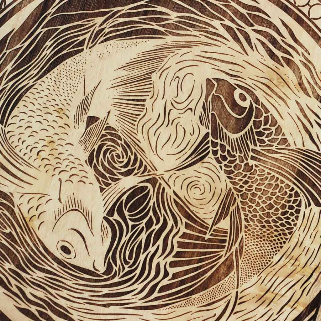 The Fish Carved Wooden Poster - Image 3