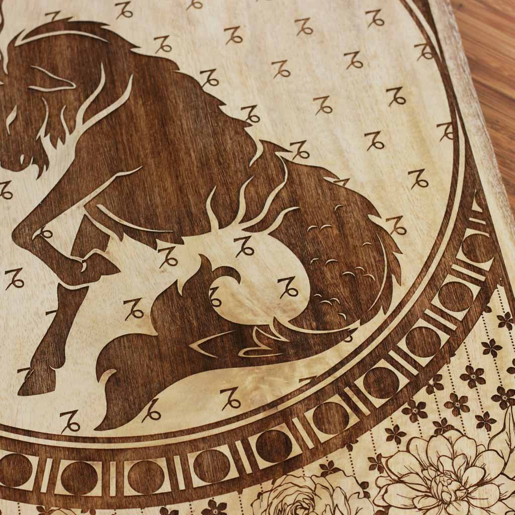 The Goat Fish Carved Wooden Poster - Image 2