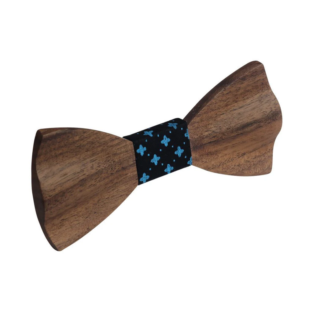 The Iyengar - Brown Wooden Bow Tie - Image 4