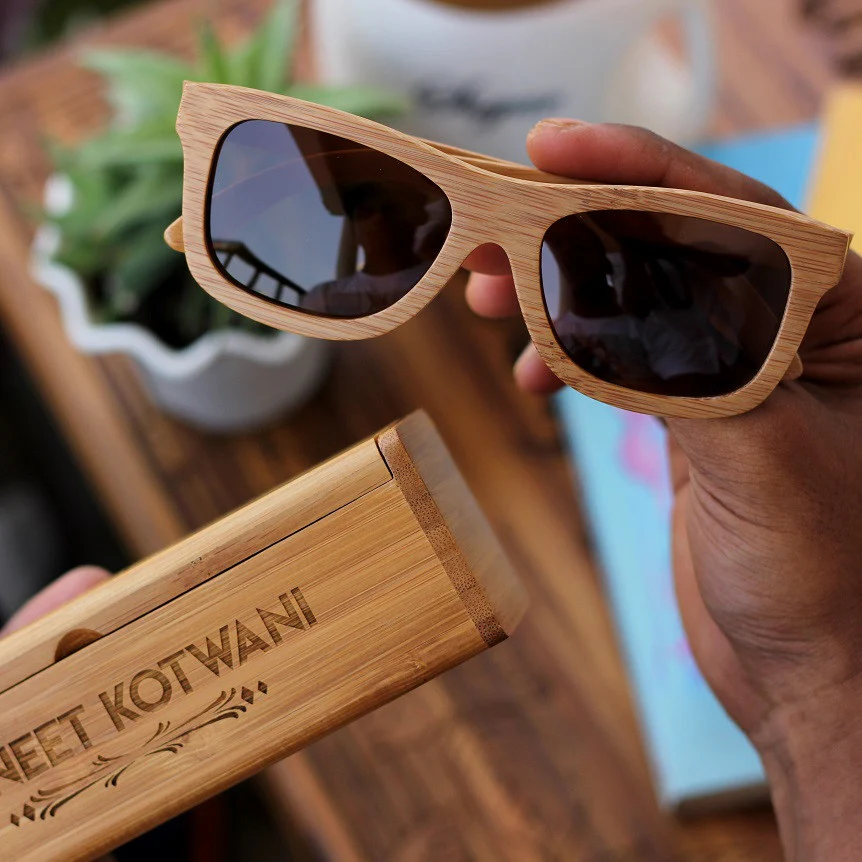 The Journeyman - brown bamboo square wooden sunglasses - Image 9