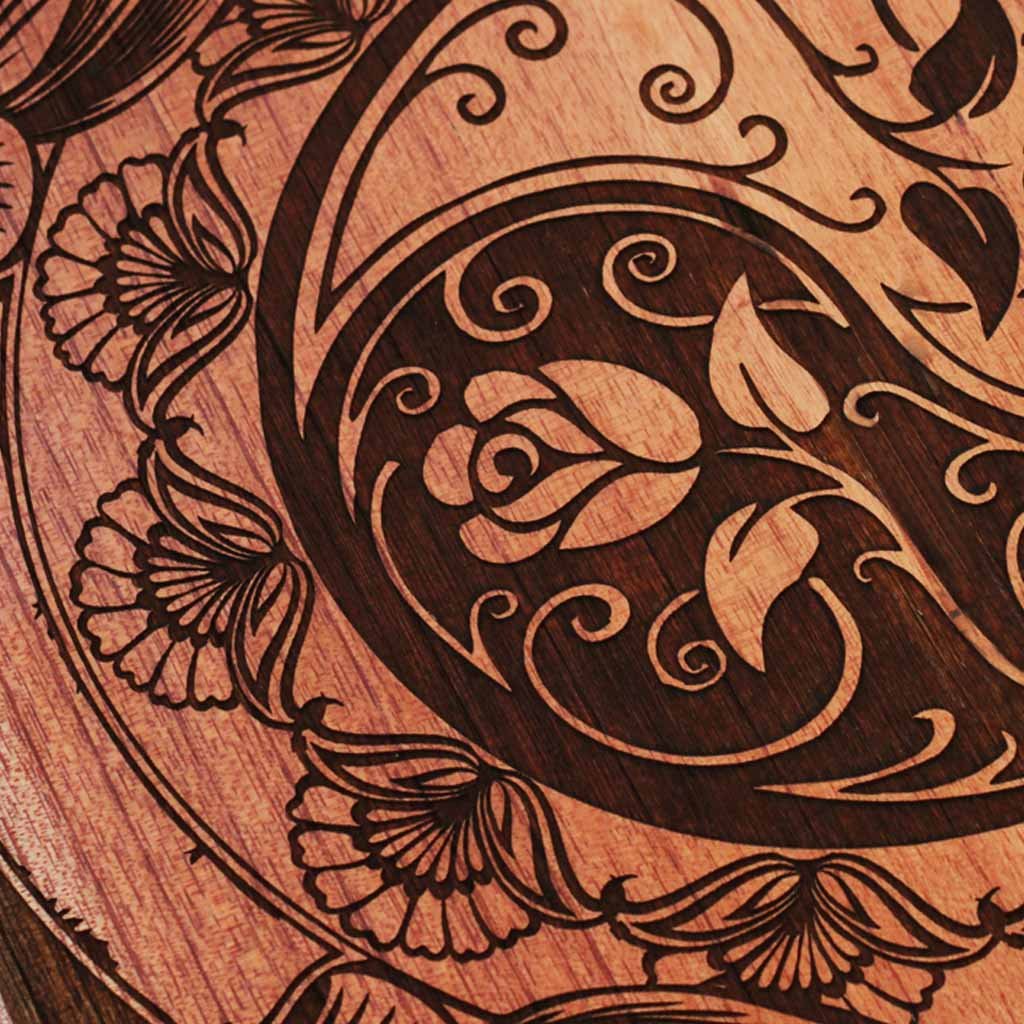 The Lover's Rose Carved Wooden Poster - Image 3