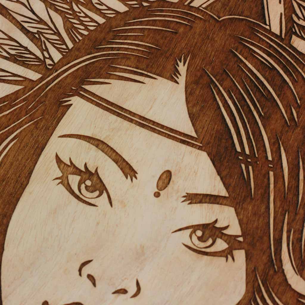 The Maiden Carved Wooden Poster - Image 3