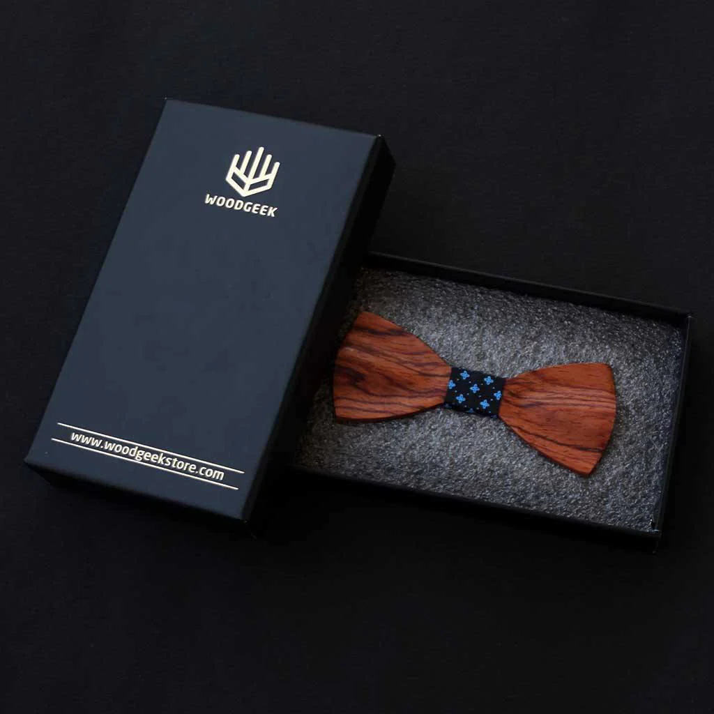 The Mukherjee - Red Wooden Bow Tie - Image 6