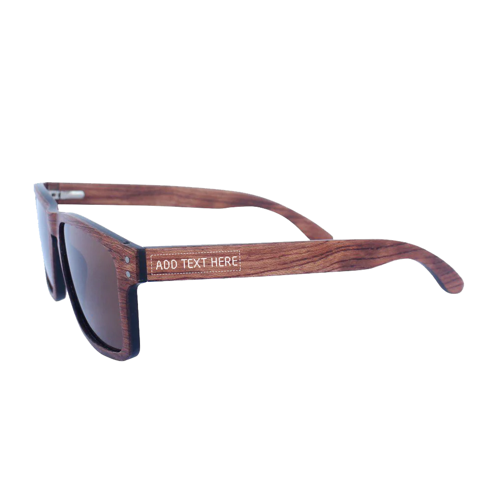 The Navigator - rosewood rectangular wooden sunglasses - Image 3