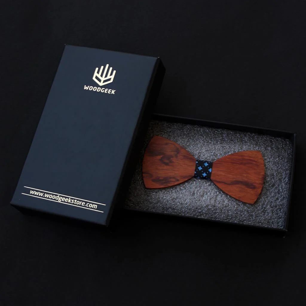 The Riba - Red Wooden Bow Tie - Image 6