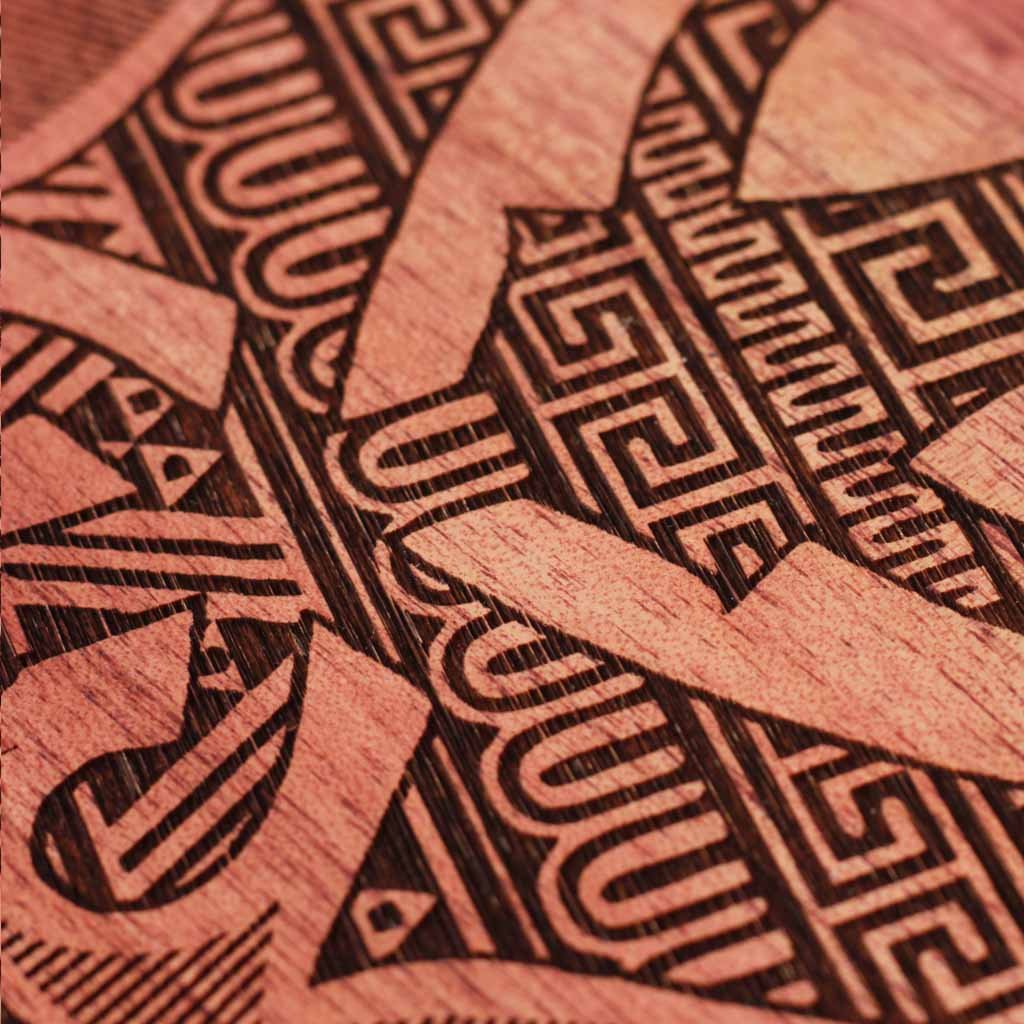 The Sikh Khanda Carved Wooden Poster - Image 4
