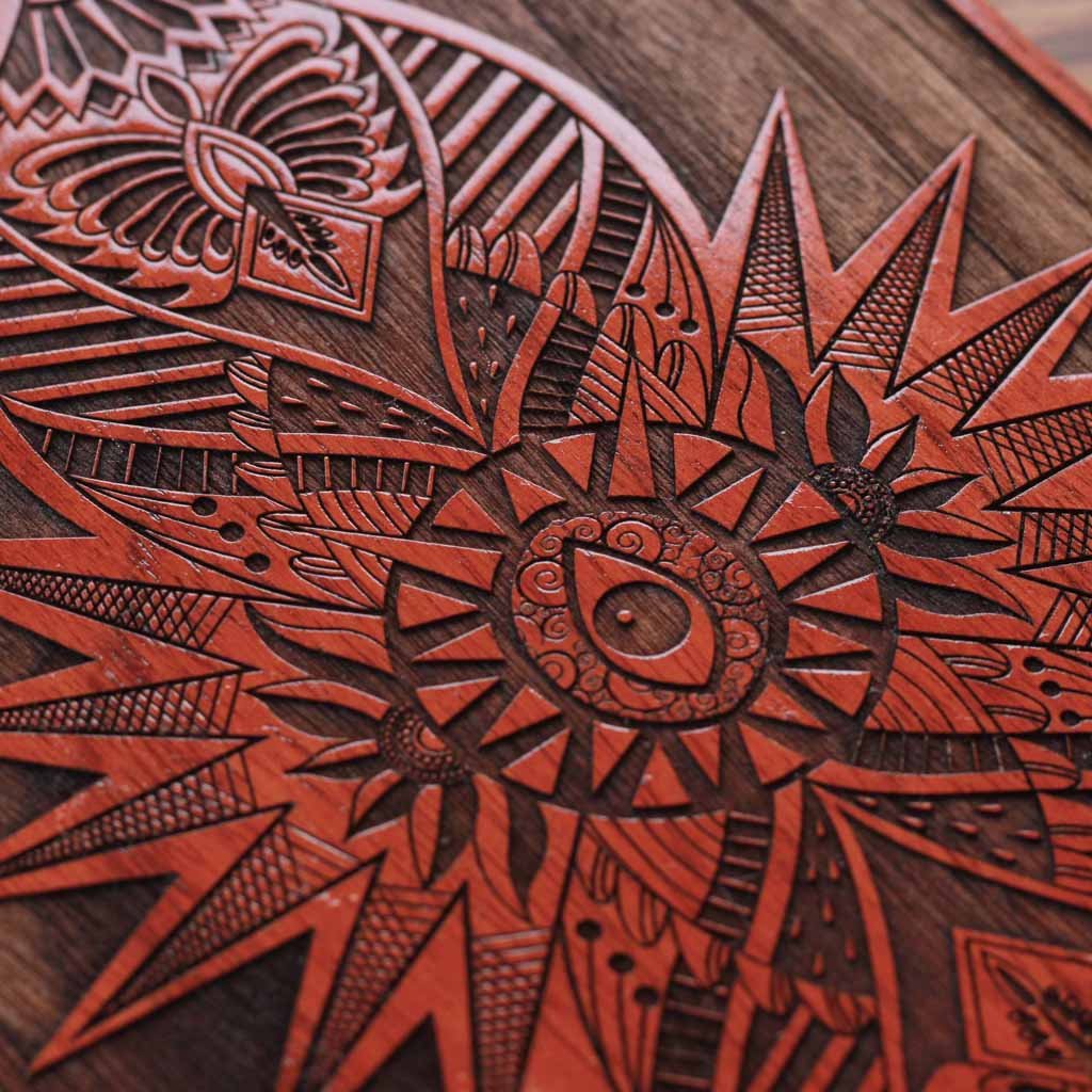 The Third Eye Carved Wooden Poster - Image 3