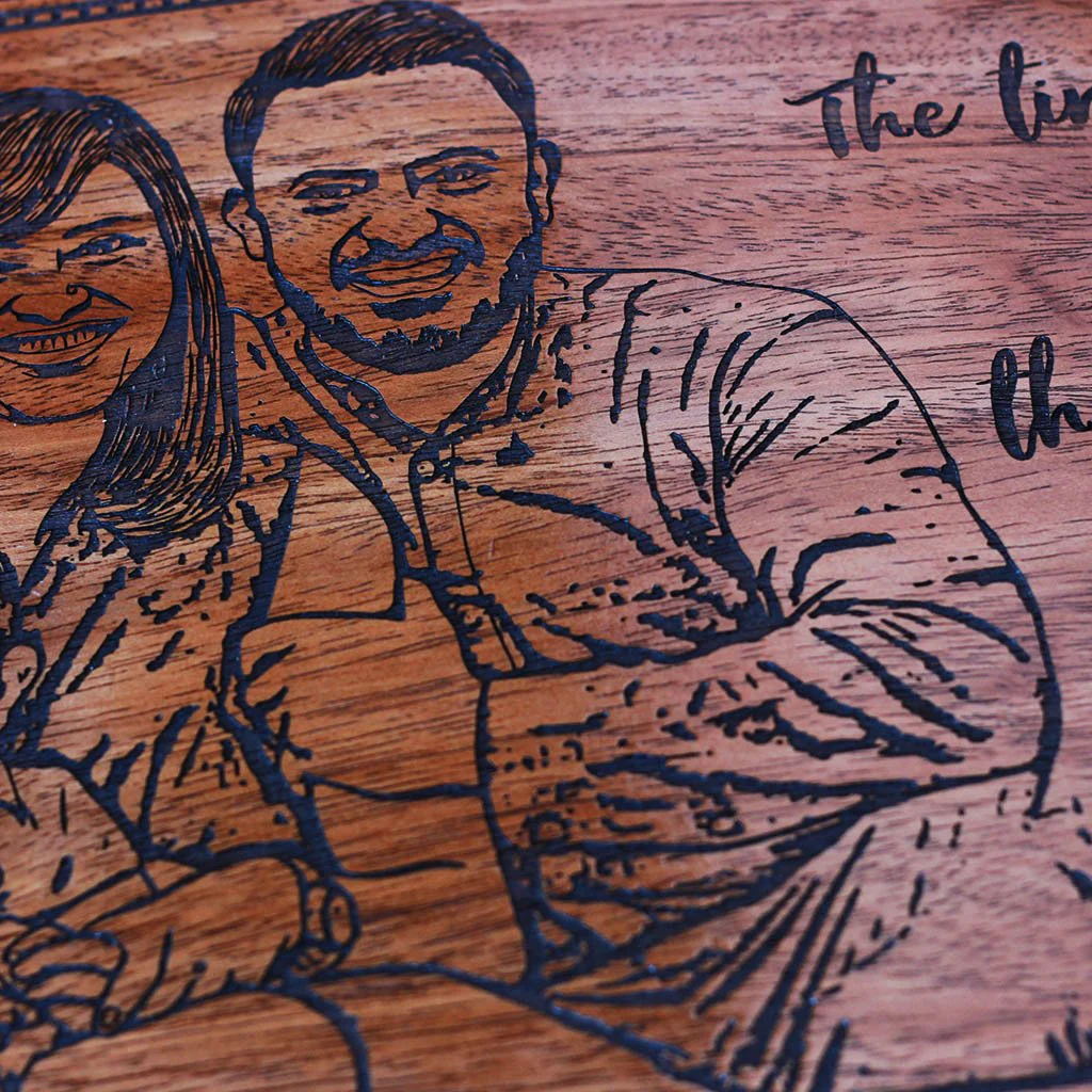 The Tiniest Feet Custom Engraved Wooden Frame - Image 5