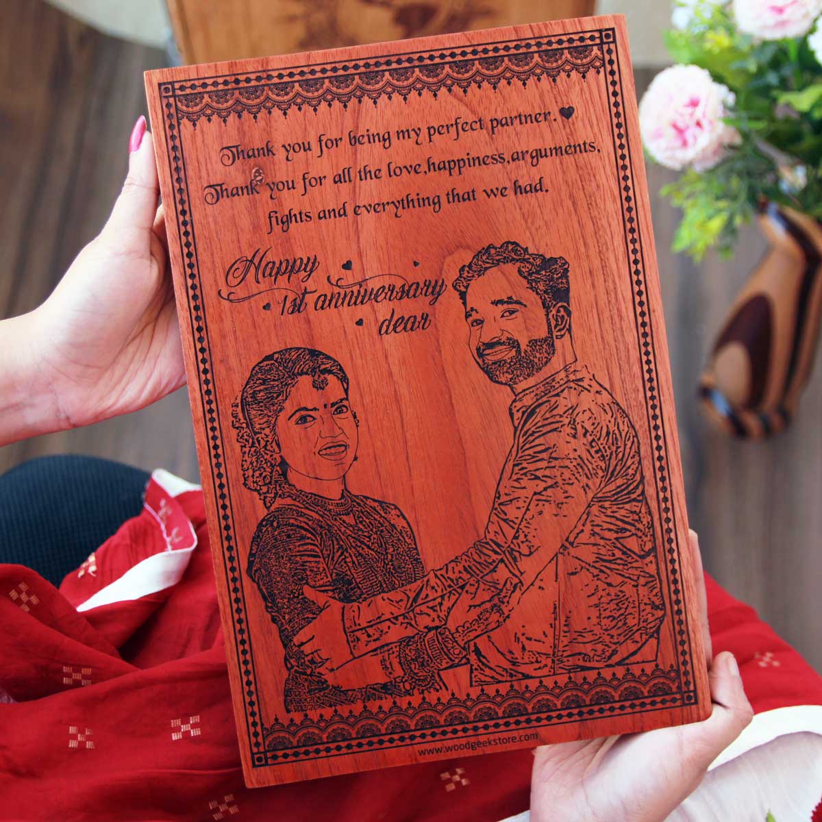 Together, Forever & Always – Personalized Engraved Wooden Frame - Image 3