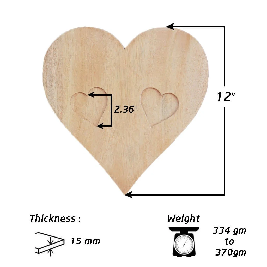 Until The End Of Time Heart Ring Holder - Wooden Wedding Ring Holder & Engagement Tray - Image 5