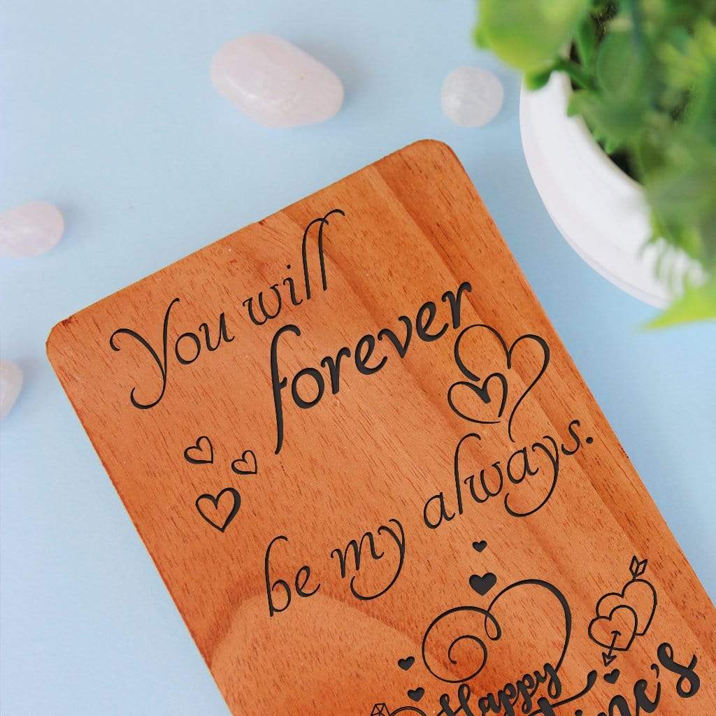 Valentines Day Cards: Set Of Personalized Wooden Cards - Image 3