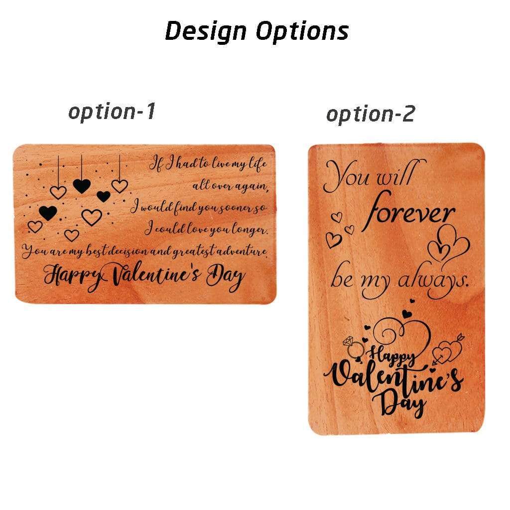 Valentines Day Cards: Set Of Personalized Wooden Cards - Image 4