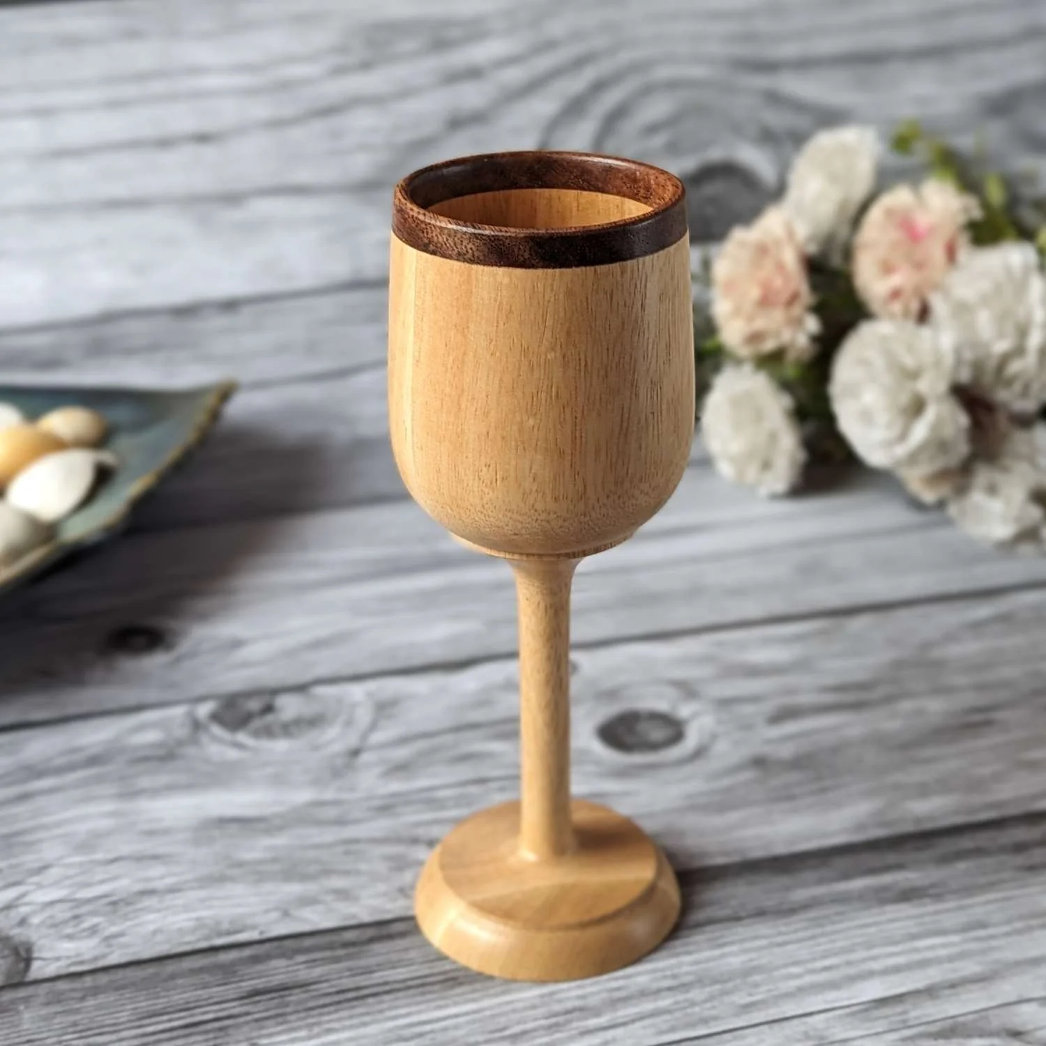 Wine Glasses | Red Wine Glasses | Handmade Wooden Wine Goblets - Image 5