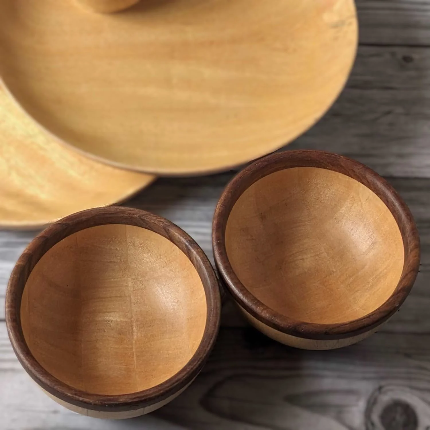 Wood Bowls Set Of 2 | Handmade Wooden bowls - Image 3
