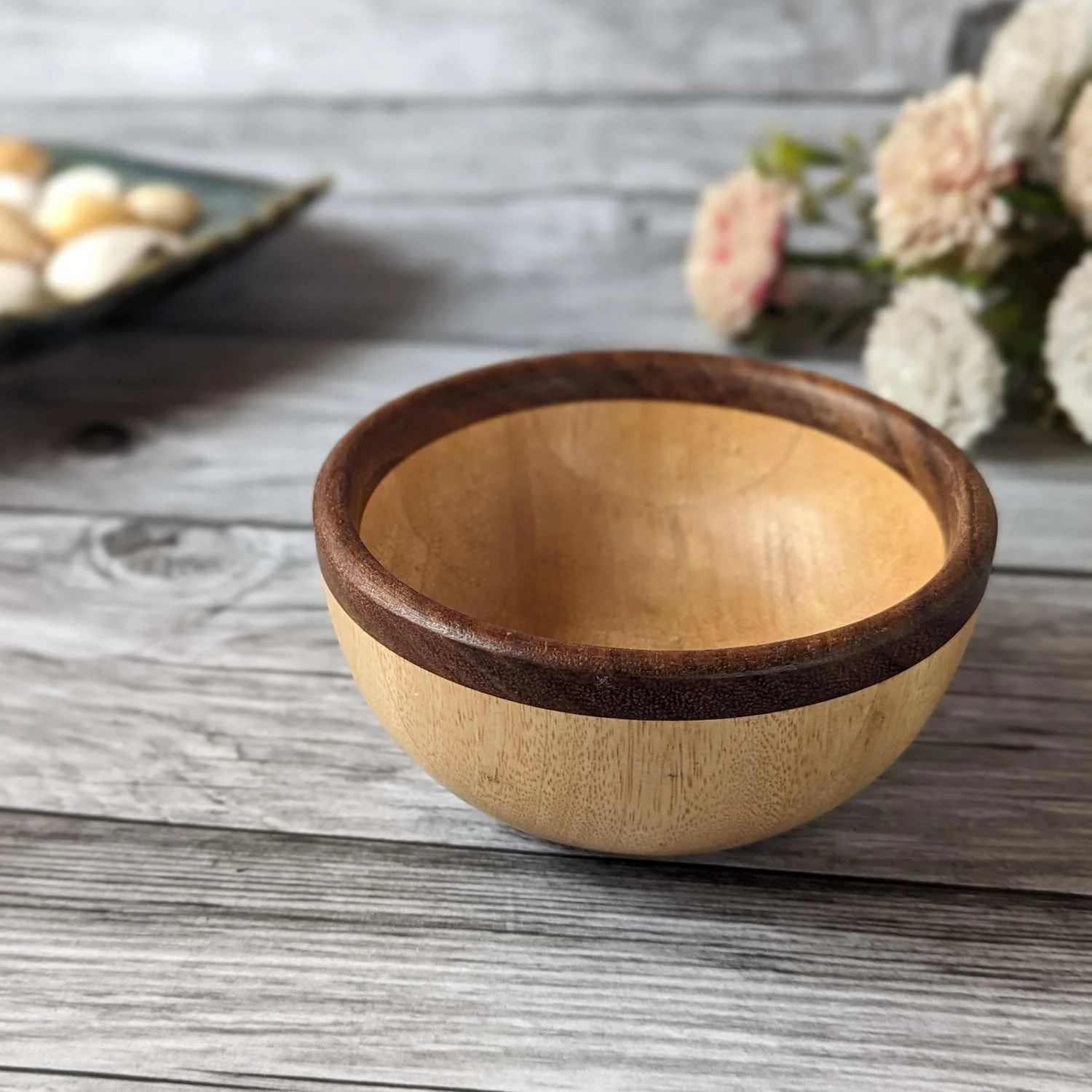 Wood Bowls Set Of 2 | Handmade Wooden bowls - Image 4
