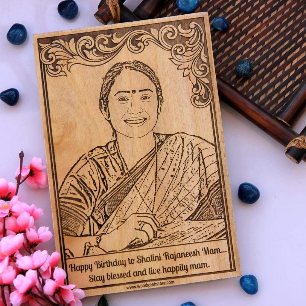 Wooden Birthday Photo Frame - Birthday Gift For Teacher - Image 2