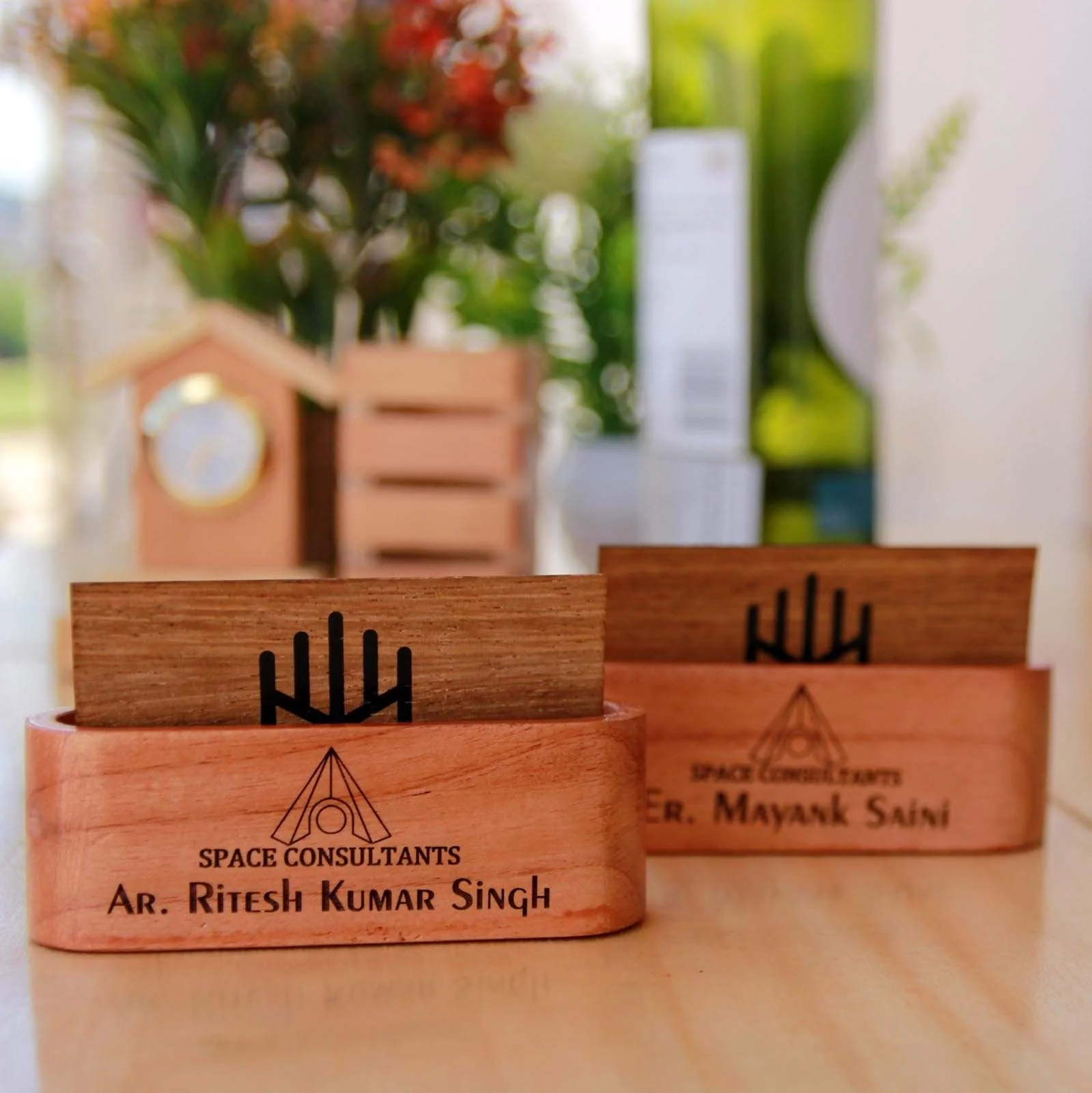 Wooden Business Card Holder | Corporate Gifts