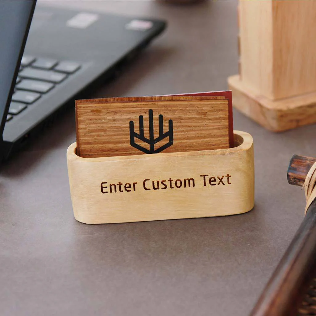 Wooden Business Card Holder - Image 4