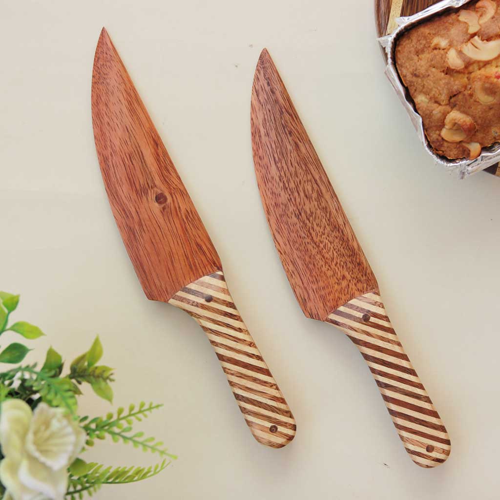 Wooden Cake Cutting Knife | Personalized Wooden Knife For Birthday & Anniversary Cakes - Image 4