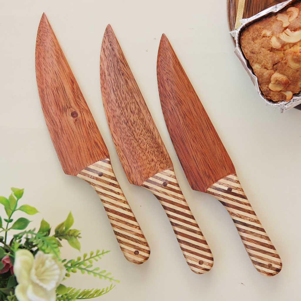Wooden Cake Cutting Knife | Personalized Wooden Knife For Birthday & Anniversary Cakes - Image 5