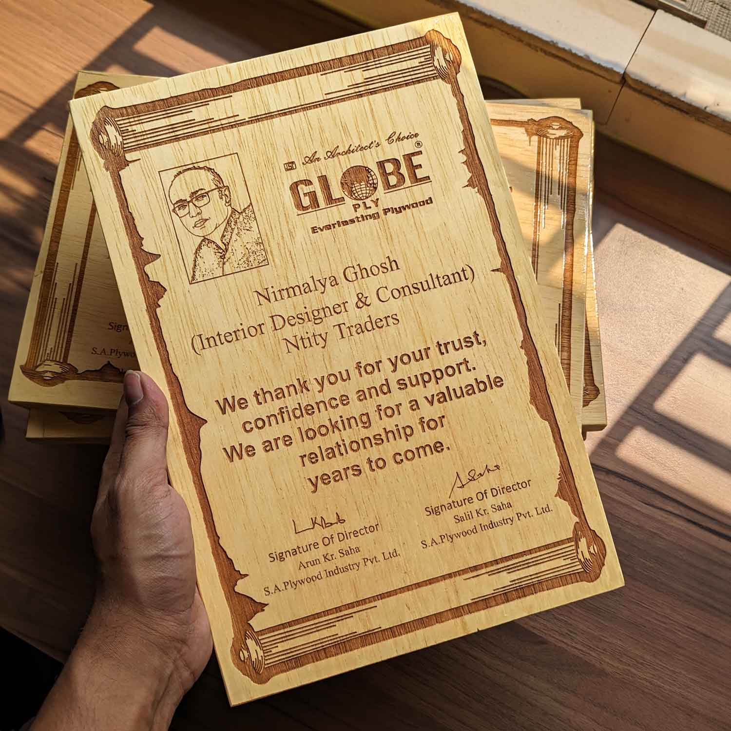 Wooden Certificate Of Dealership | Authorized Dealer Certificate - Image 4