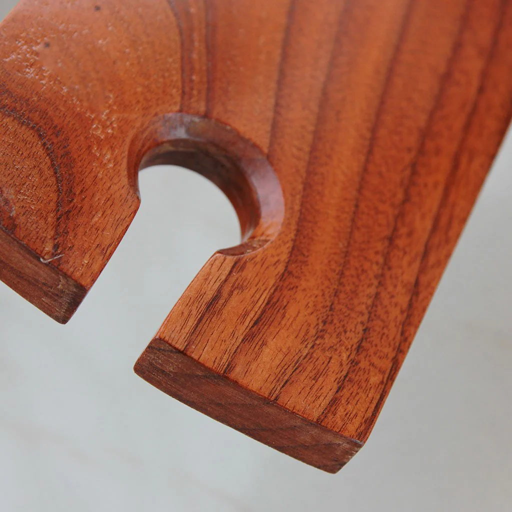 Wooden Cheese Serving Board With Wine Glass Holder - Image 3