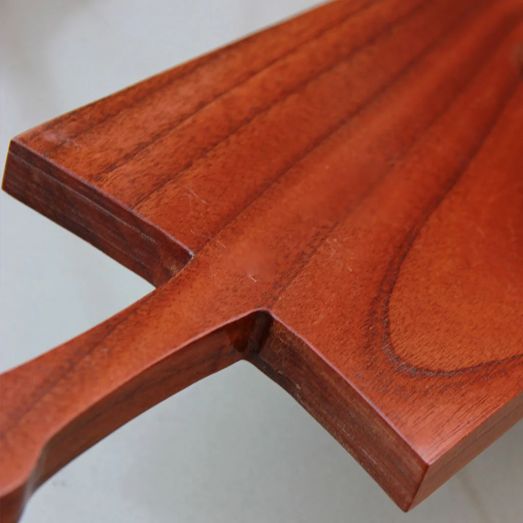 Wooden Cheese Serving Board With Wine Glass Holder - Image 4