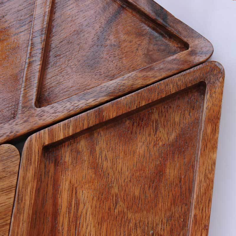 Wooden Desk Organizer 3 Piece Tray - Image 6