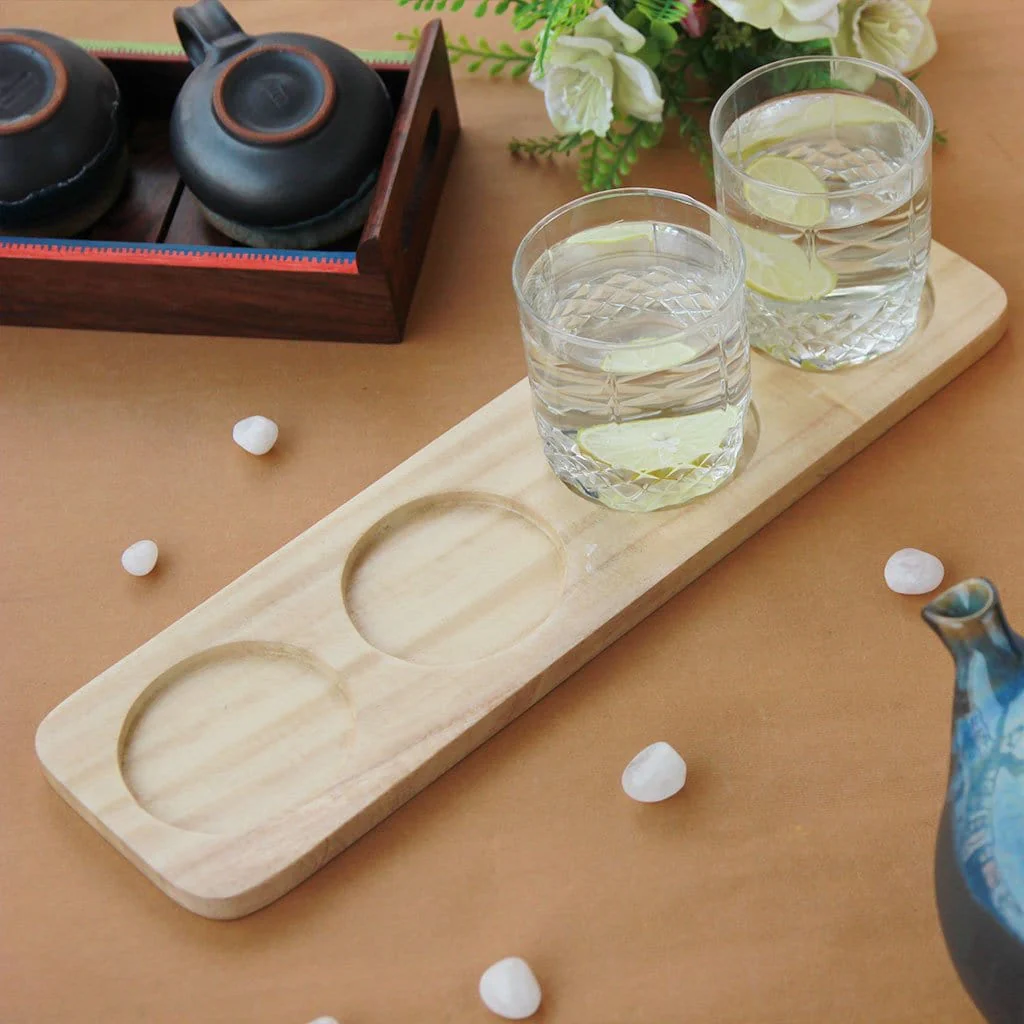 Wooden Flight Tray - Drinks Tray