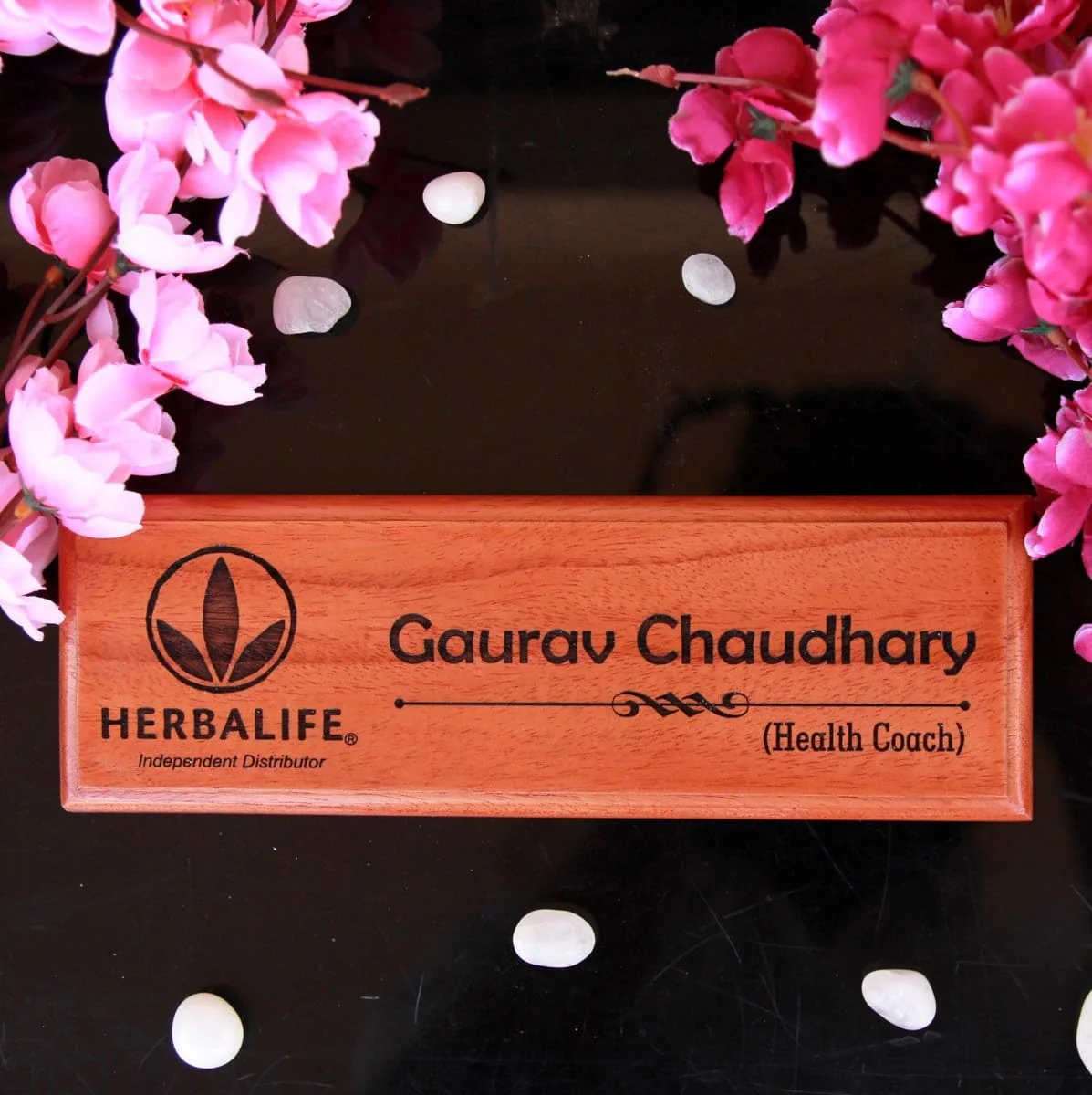Wooden Nameplate With Logo For Brother/Sister - Image 2