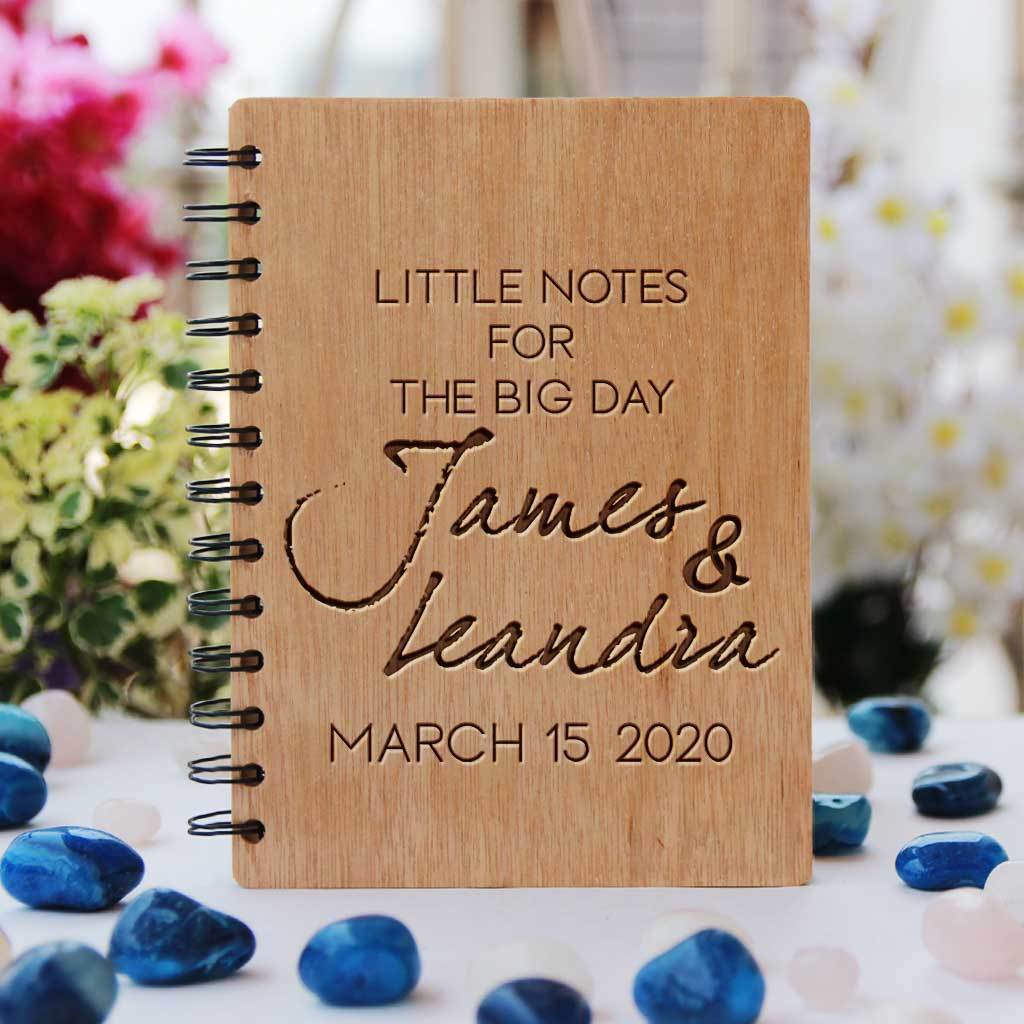 Wooden Wedding Planner Book - Wedding Journal - Image 3
