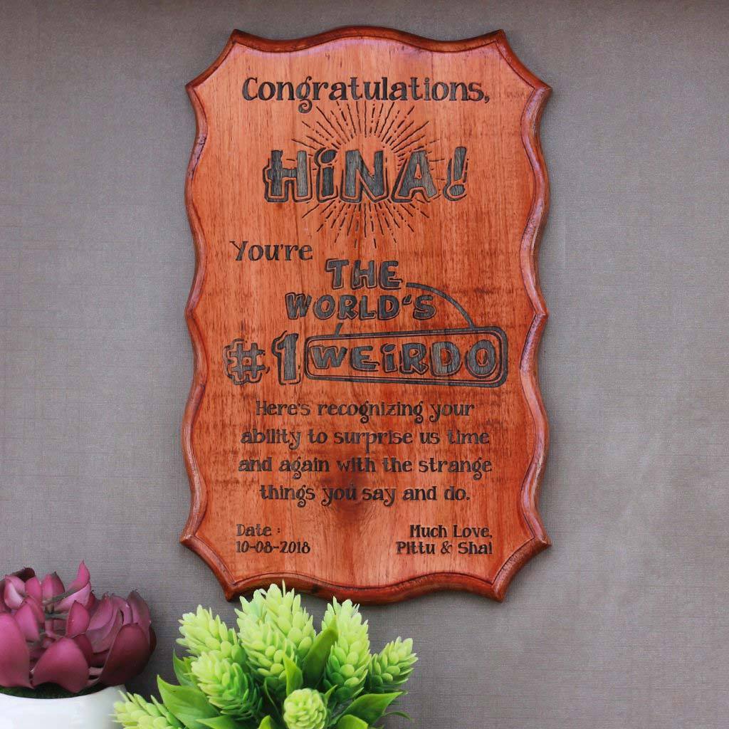World's #1 Weirdo Humorous Certificate of Appreciation - Image 2