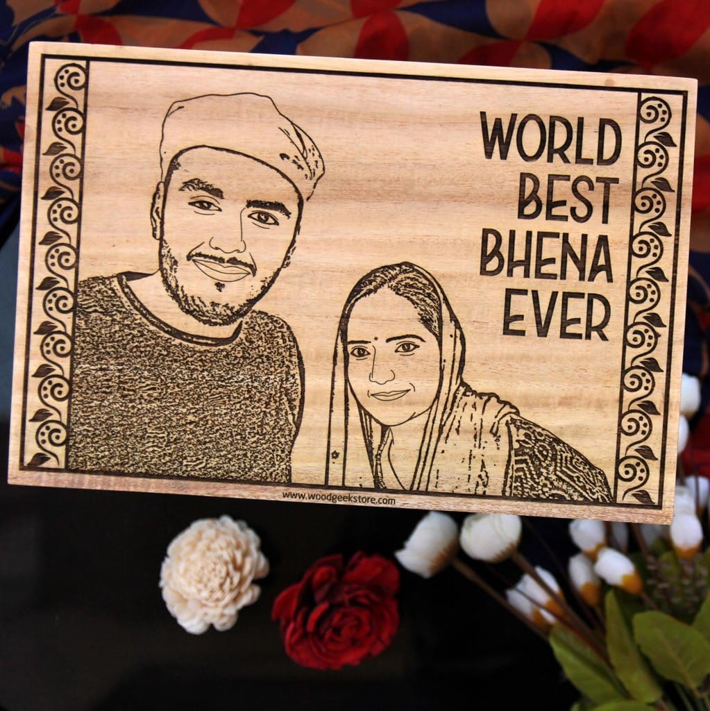 World's Best Behena : Personalized Wooden Frame For Sisters