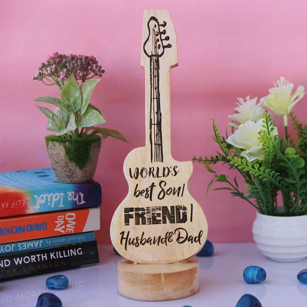 World's Best Son/Friend/Husband And Dad Wooden Award Stand