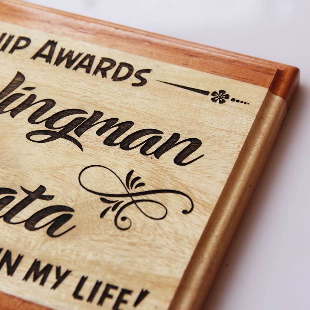 World's Best Wingman Wooden Award Plaque - Image 3