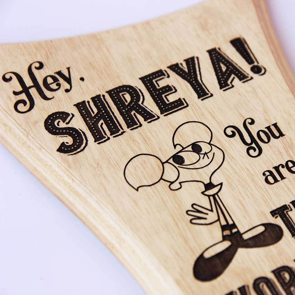 World's Craziest Sister Wooden Trophy & Award - Image 3