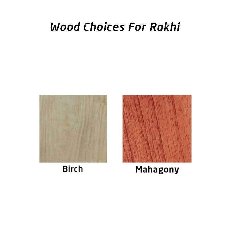 World's Okayest Brother Personalised Wooden Rakhi & Greeting Card - Image 11