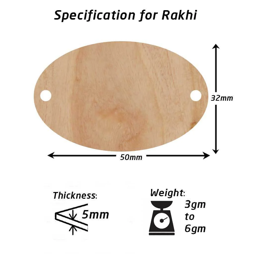 World's Okayest Brother Personalised Wooden Rakhi & Greeting Card - Image 9