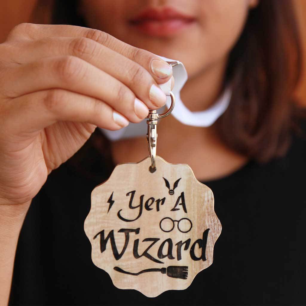 Yer A Wizard Wooden Medal - Image 2