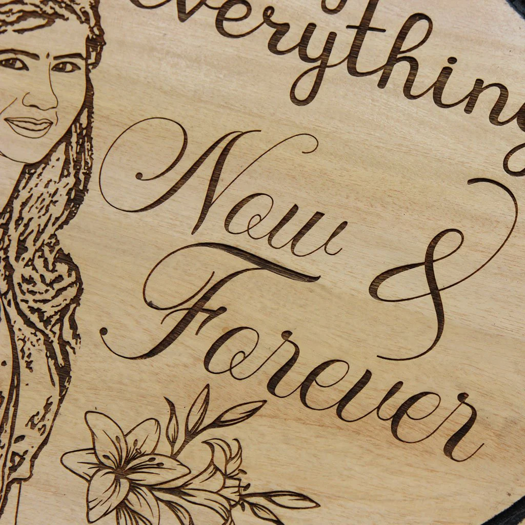 You Are My Everything - Photo Engraved Hanging Wooden Sign - Image 2