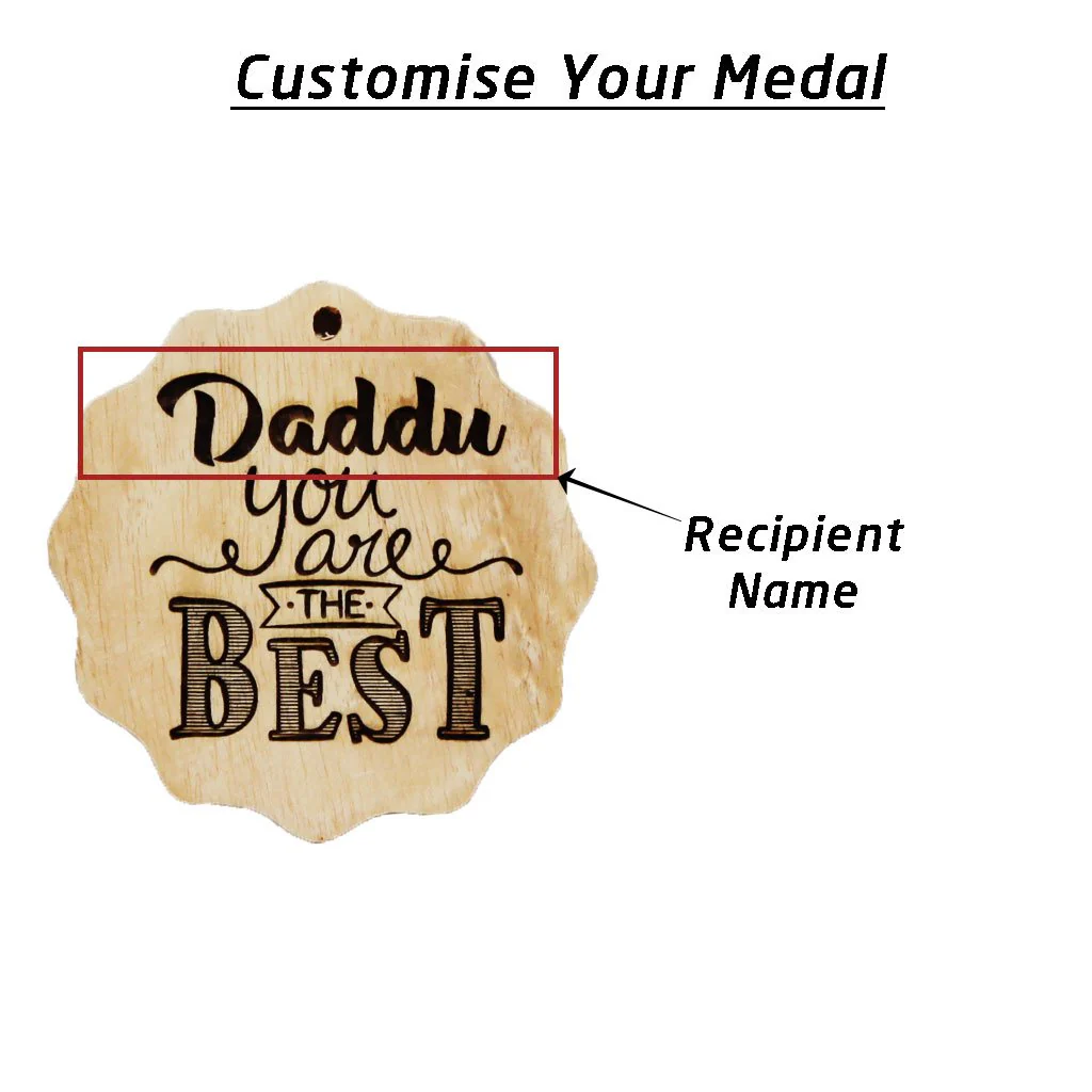 You Are The Best Wooden Medal - Image 4