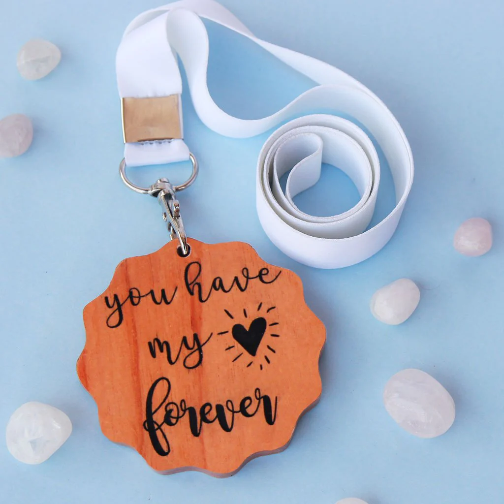 You Have My Heart Forever Wooden Medal