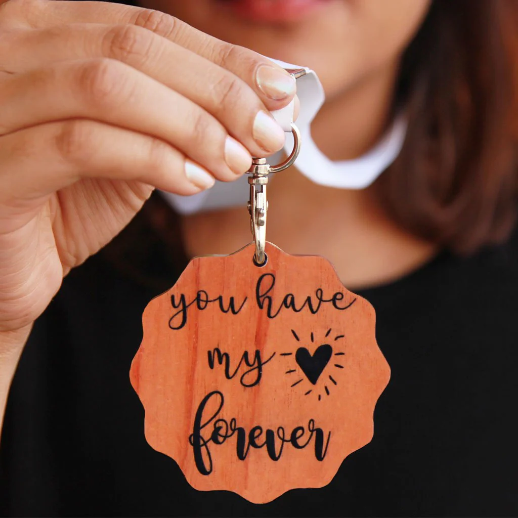 You Have My Heart Forever Wooden Medal - Image 2