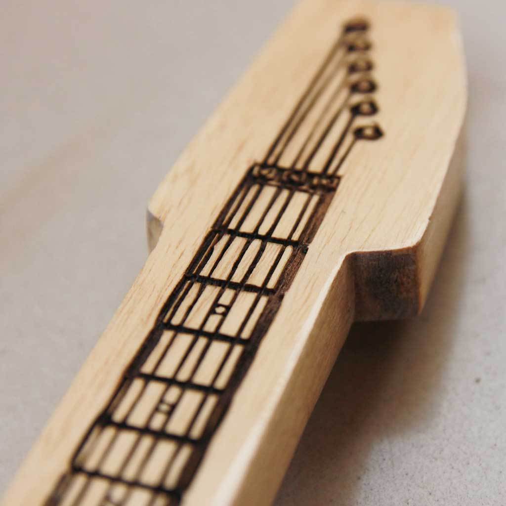 You Rock My World Wooden Guitar Award - Image 3