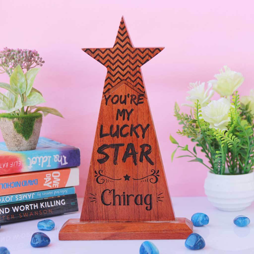 You're My Lucky Star Wooden Trophy & Award