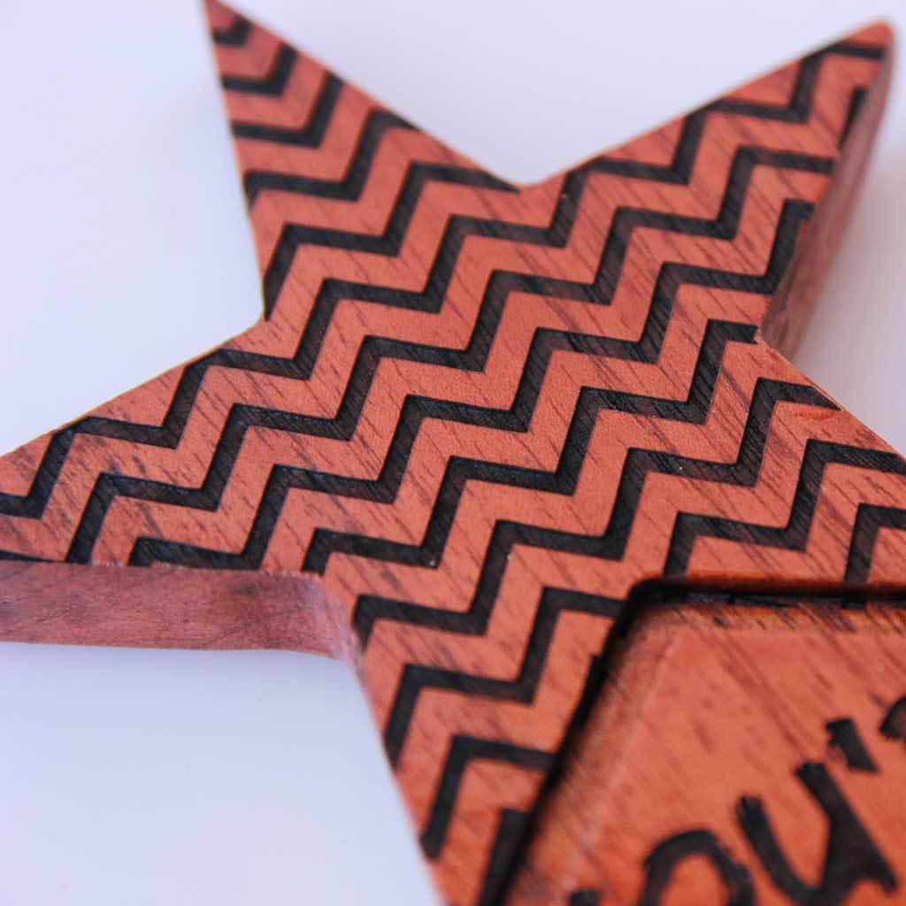 You're My Lucky Star Wooden Trophy & Award - Image 3